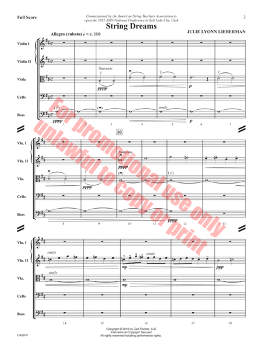 String Dreams String Orchestra scores gallery preview page 4