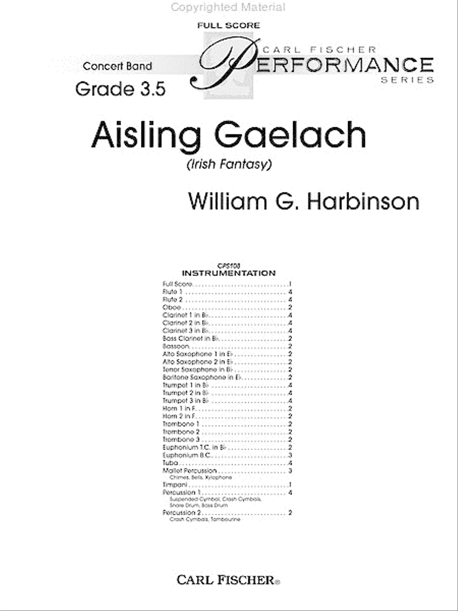 Aisling Gaelach Concert Band scores gallery preview page 2