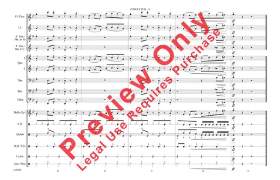 Push It Marching Band scores gallery preview page 13