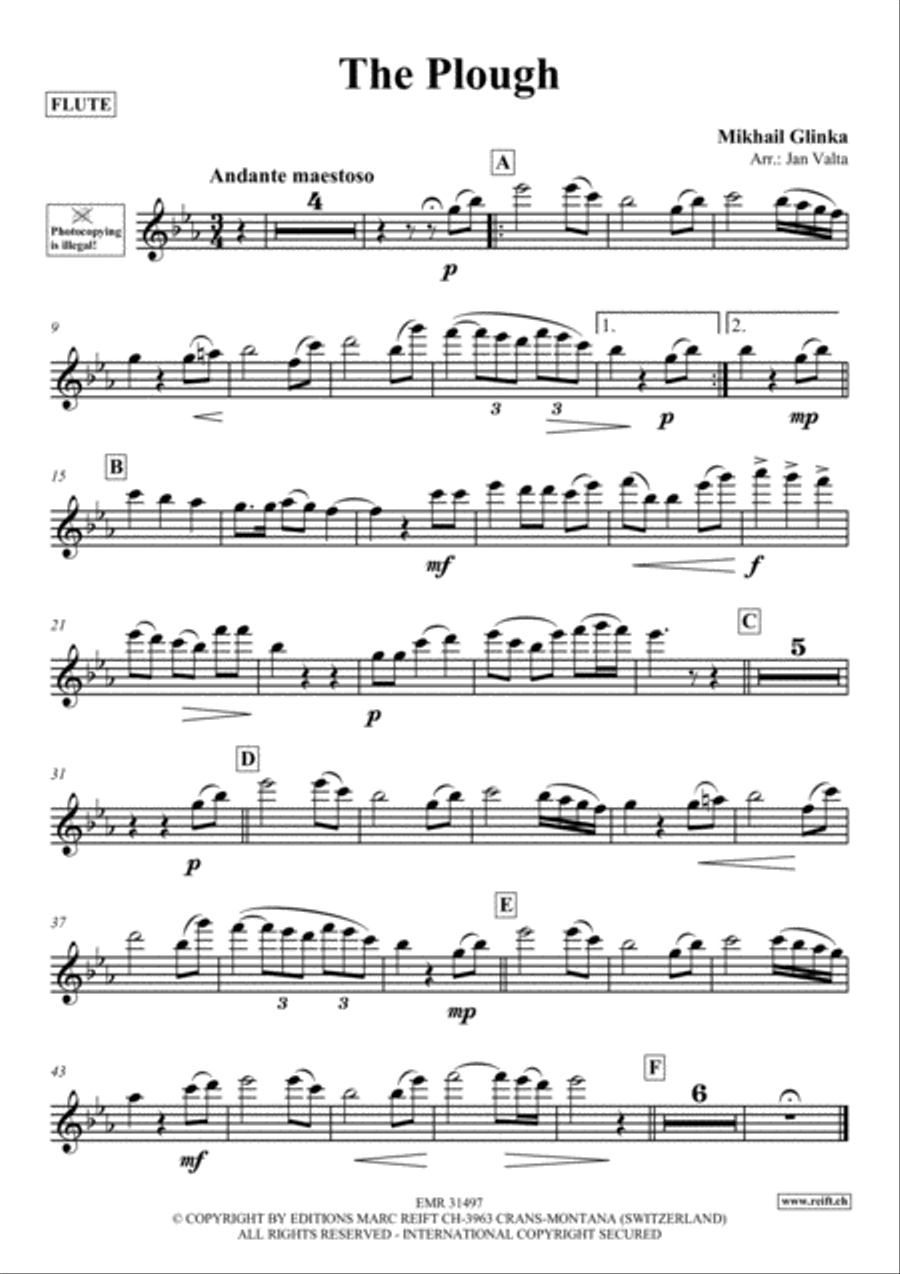 The Plough The Plough Flute Solo scores gallery preview page 2