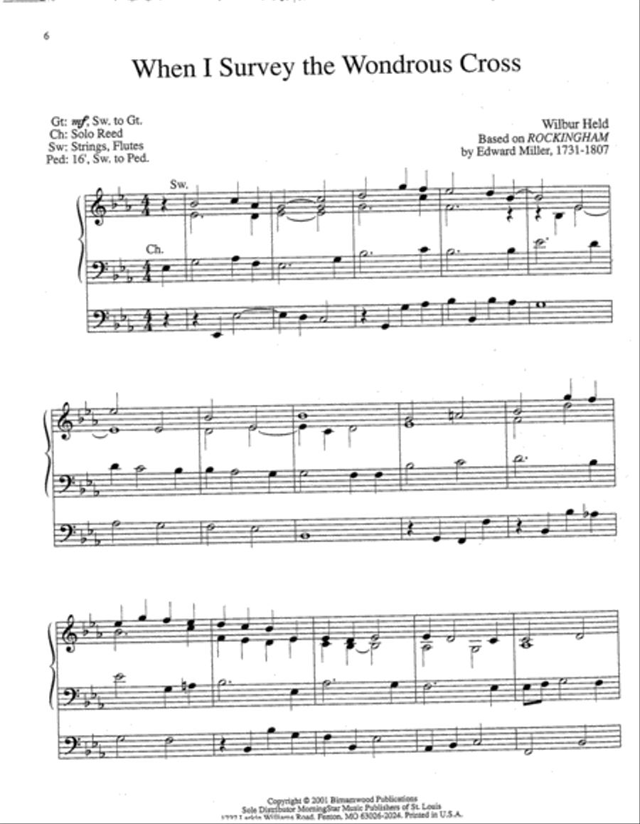 Beneath the Cross Organ scores gallery preview page 3