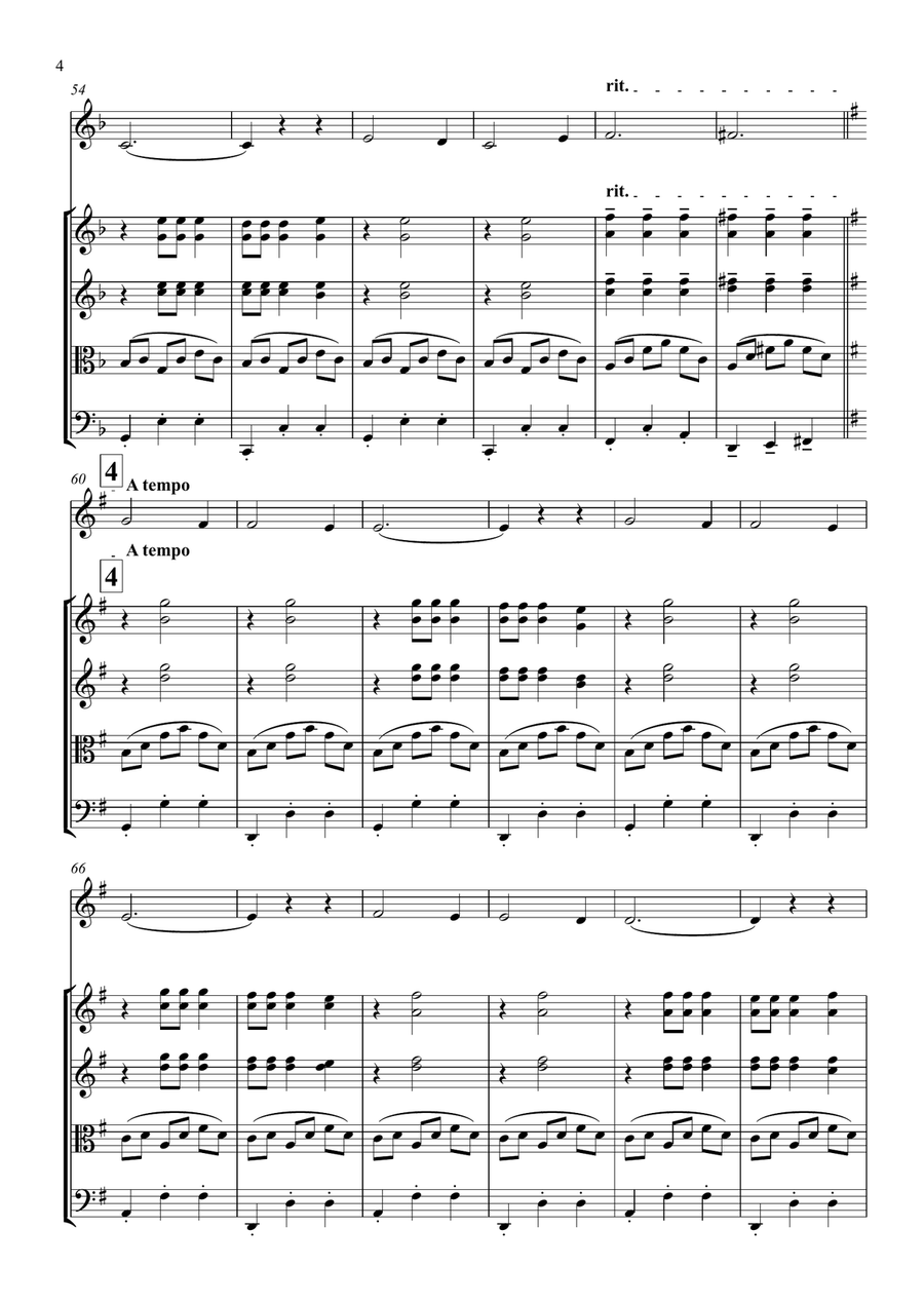 Les Flonflons Du Bal Les Flonflons Du Bal String Quartet scores gallery preview page 5