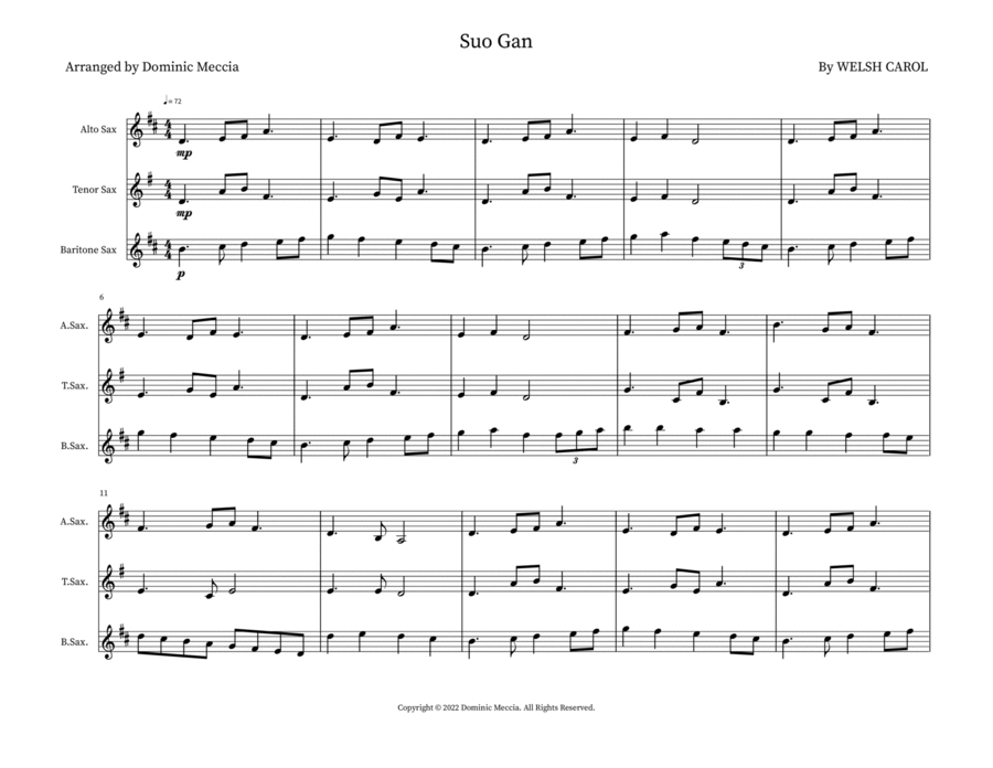 Suo Gan Small Ensemble scores gallery preview page 1