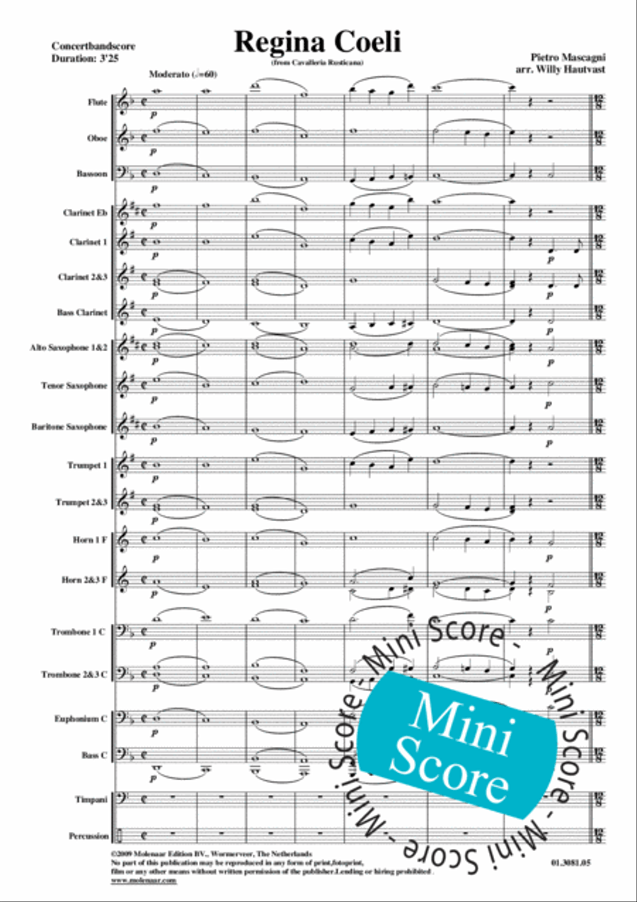 Regina Coeli Concert Band scores gallery preview page 7