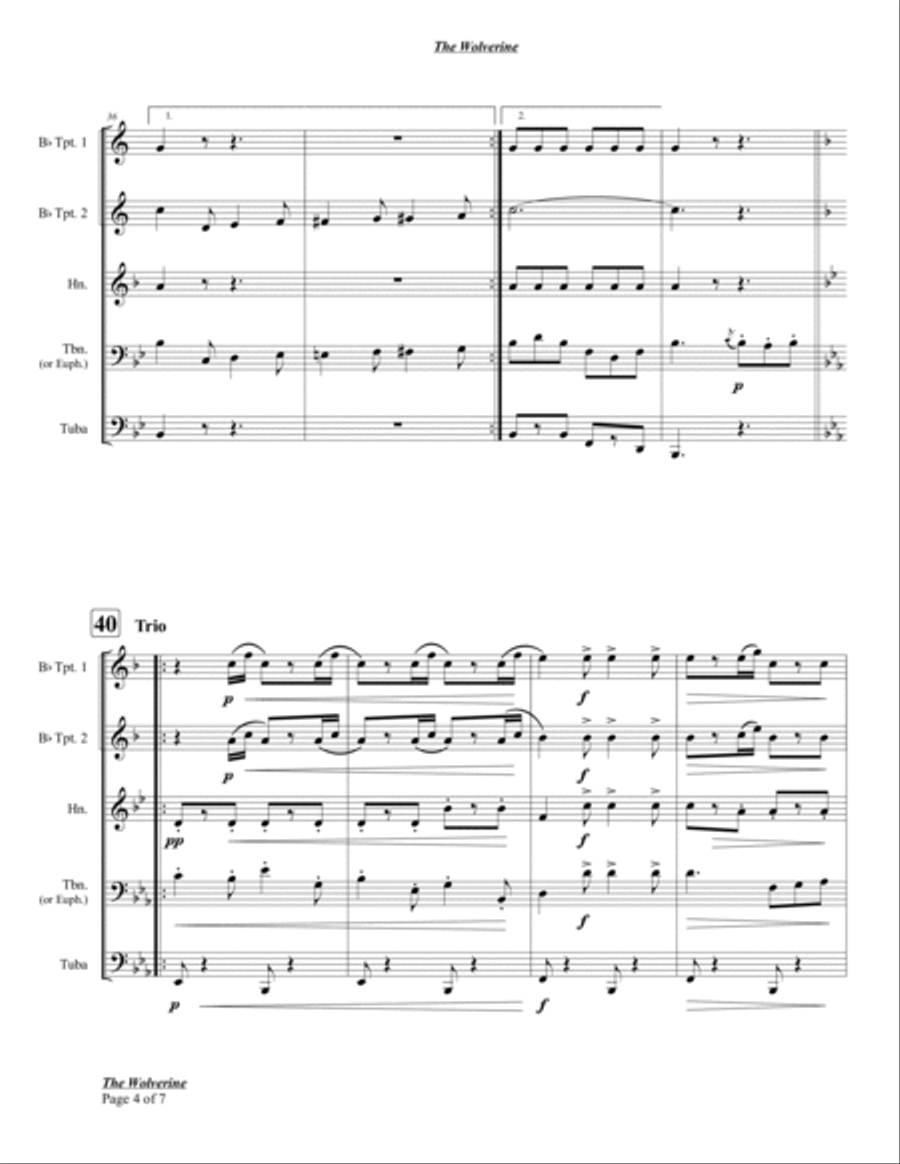The Wolverine Chamber Music scores gallery preview page 6