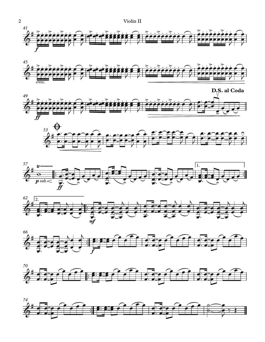 A Sky Full Of Stars String Quartet scores gallery preview page 4