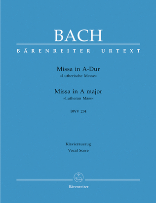 Book cover for Missa In A Major, BWV 234