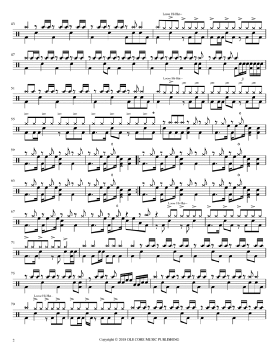 Lock And Key Drum Set scores gallery preview page 2