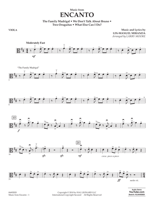 Book cover for Music from Encanto (arr. Larry Moore) - Viola