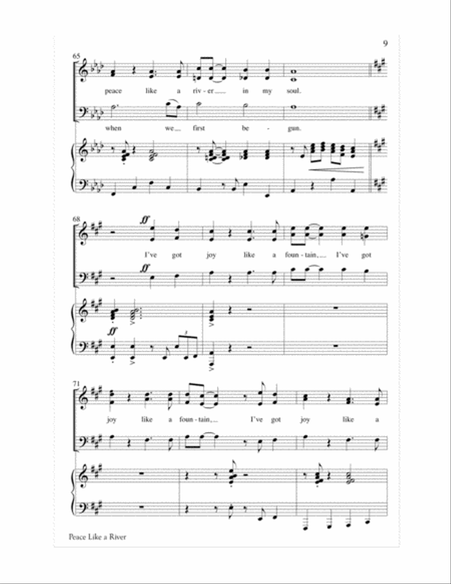 Peace Like a River 3-Part scores gallery preview page 10