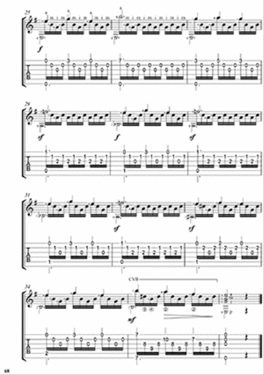 Matteo Carcassi: 25 Melodious and Progressive Studies op. 60 Classical Guitar scores gallery preview page 4