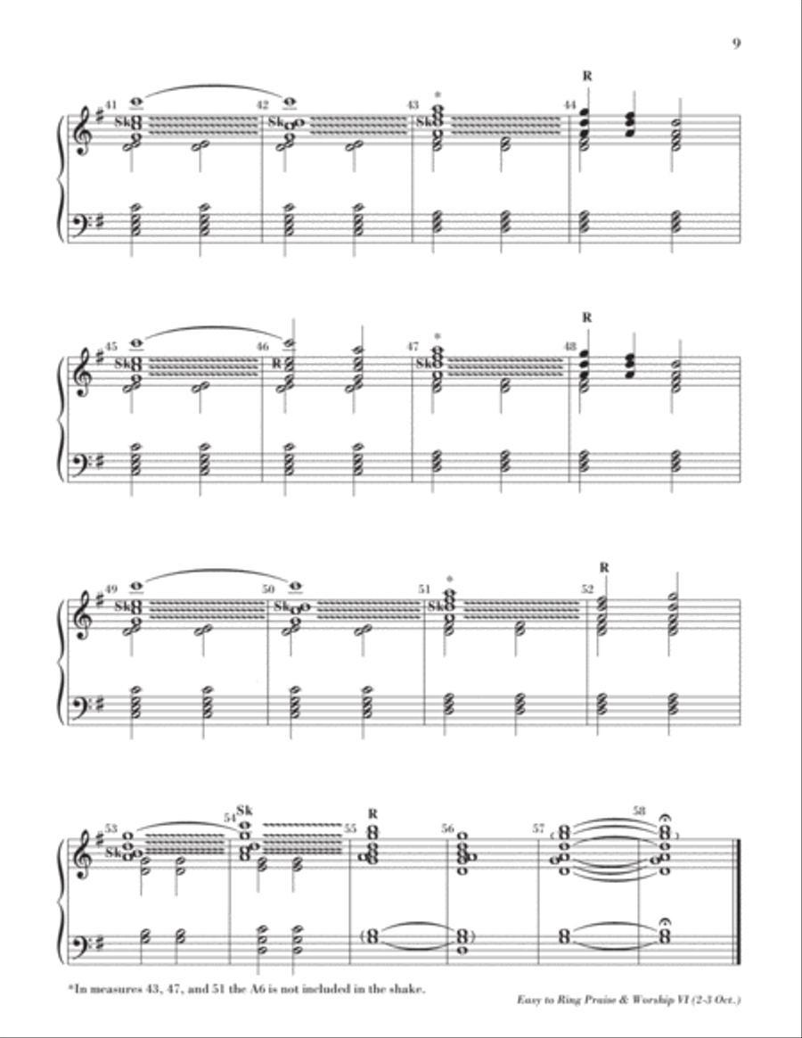 Easy to Ring Praise and Worship 3-Octaves scores gallery preview page 12