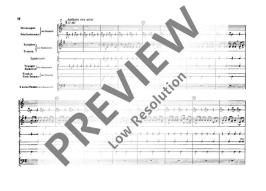 Spielstücke für kleines Schlagwerk Percussion scores gallery preview page 17