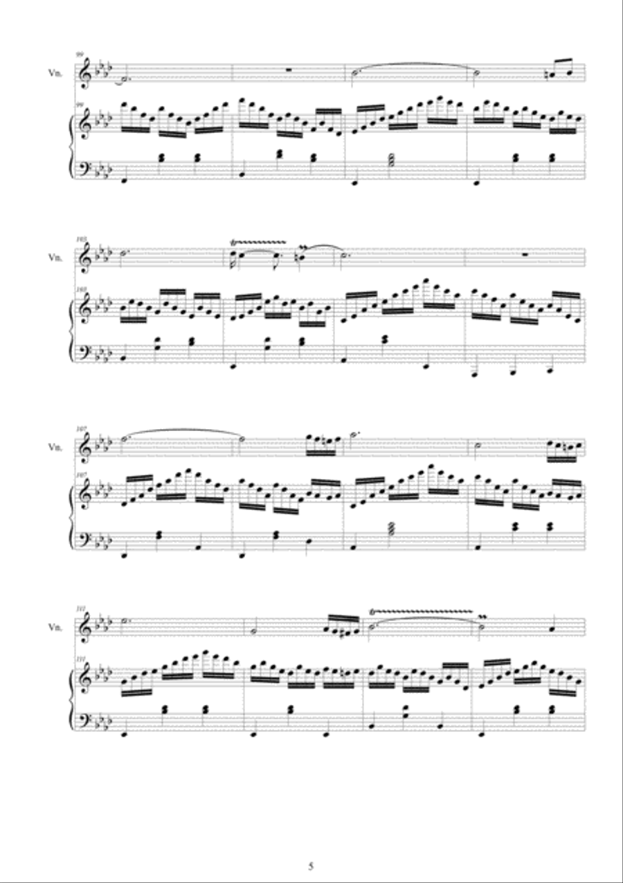 Cara - Two Violin Waltzes for Violin and Piano - Scores and Part Violin Solo scores gallery preview page 5