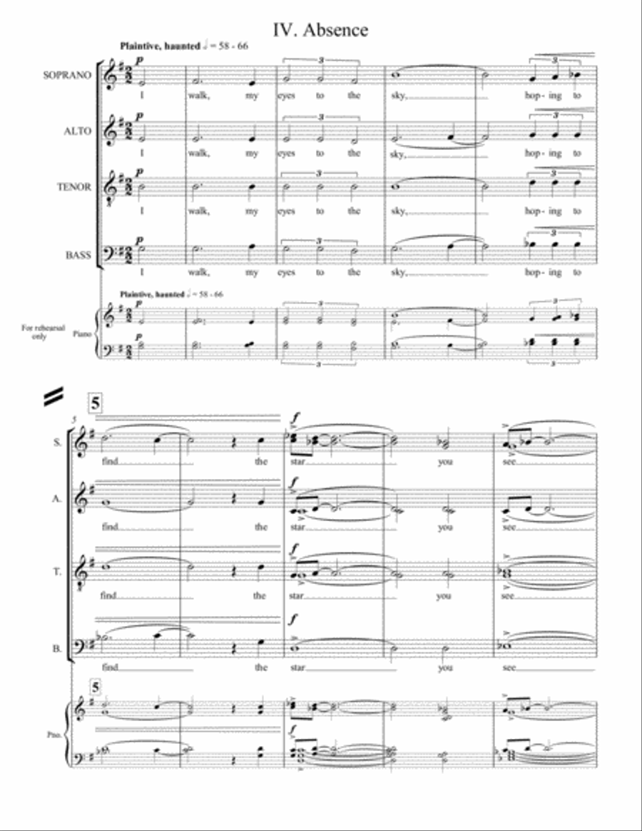 Absence 4-Part scores gallery preview page 3