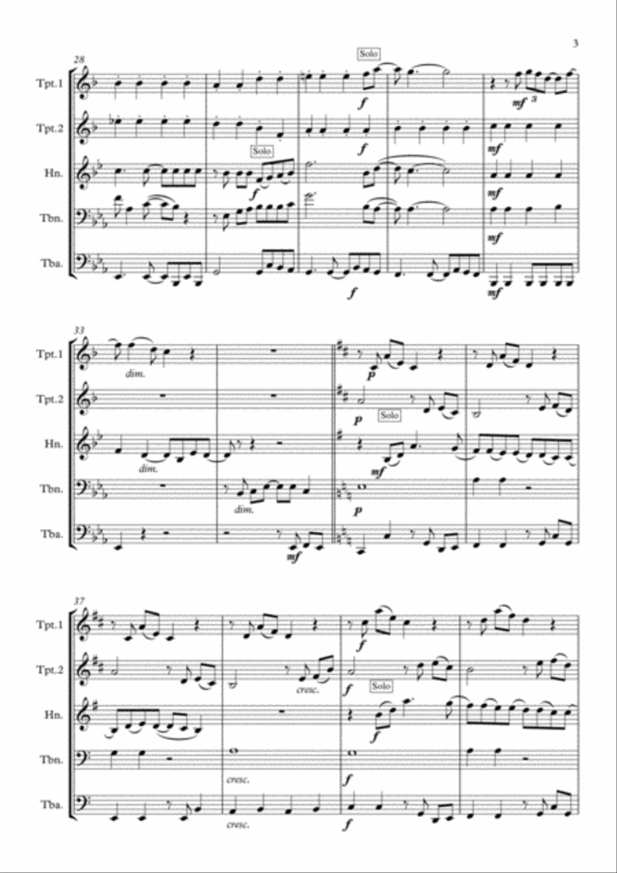 Wouldn't It Be Nice Horn scores gallery preview page 3