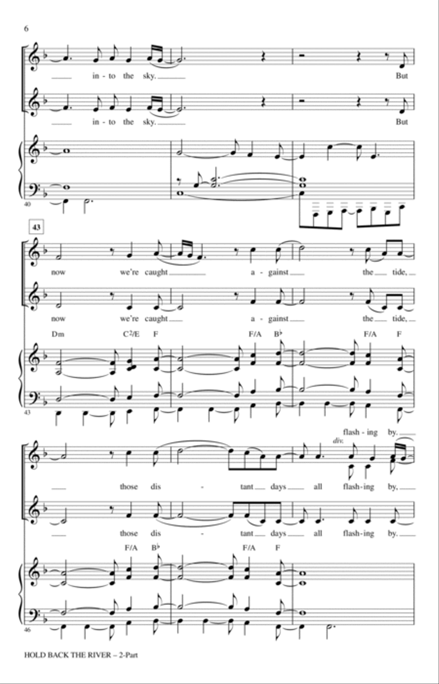 Hold Back The River (arr. Roger Emerson) 2-Part scores gallery preview page 5