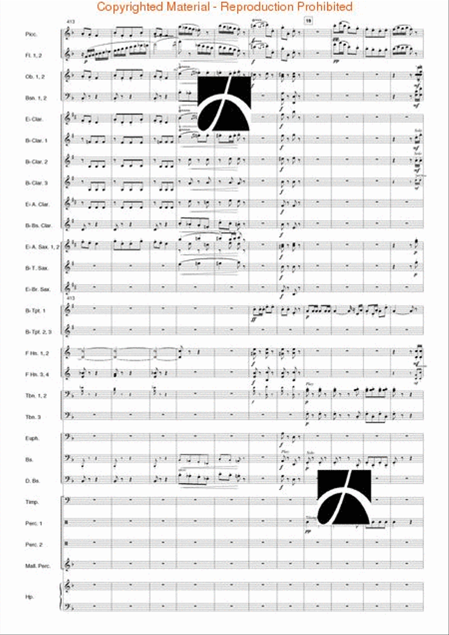 Carmen Suite Carmen Suite Concert Band scores gallery preview page 40