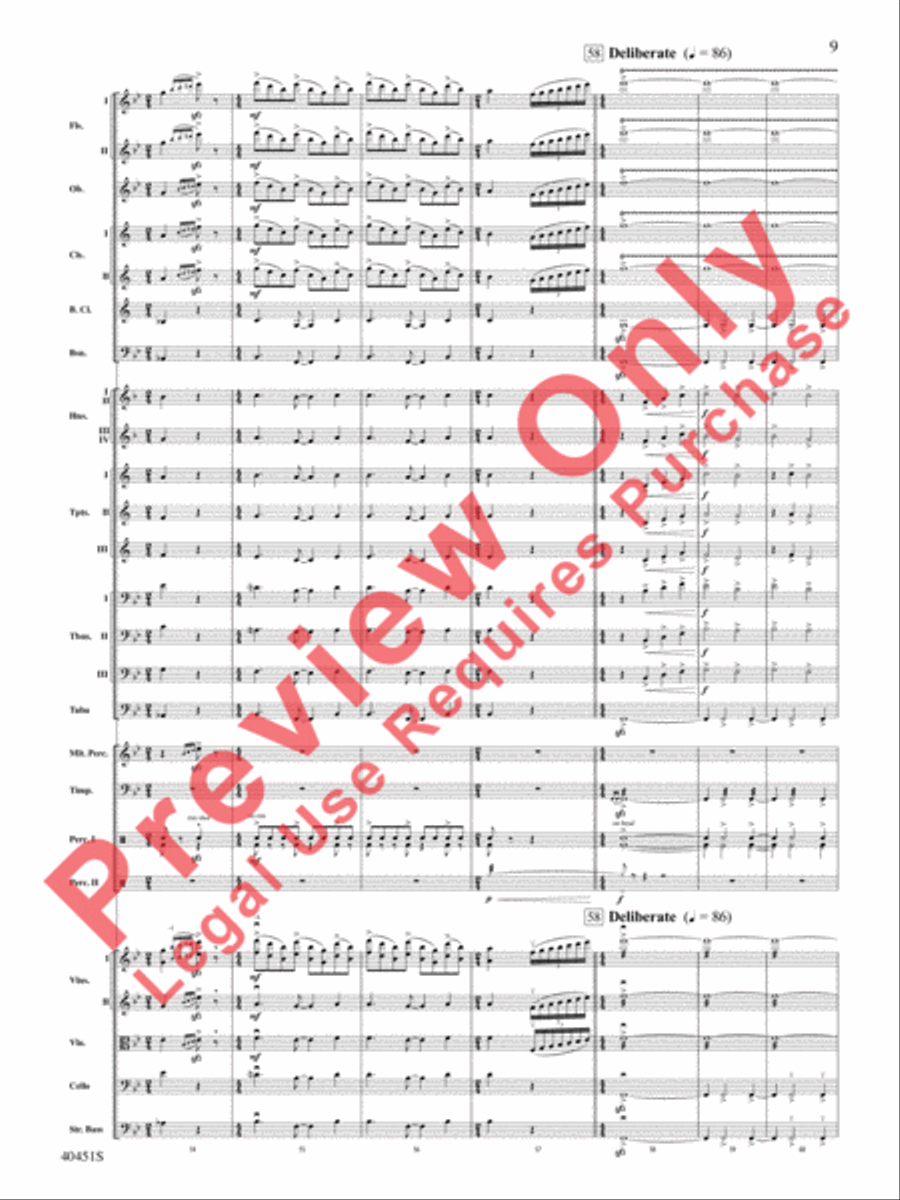 I've Gotta Be Me / Don't Rain on My Parade Mash-Up Full Orchestra scores gallery preview page 10