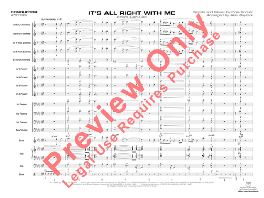 It's All Right with Me Jazz Ensemble scores gallery preview page 4