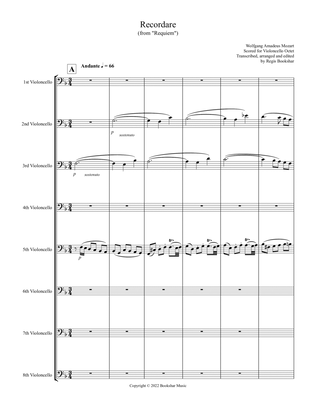 Recordare (from "Requiem") (F) (Violoncello Octet)