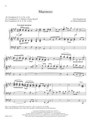 Book cover for Maestoso from Sonata No. 3 (Downloadable)