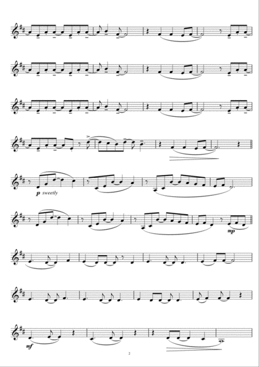Time After Time Time After Time Clarinet Solo scores gallery preview page 2