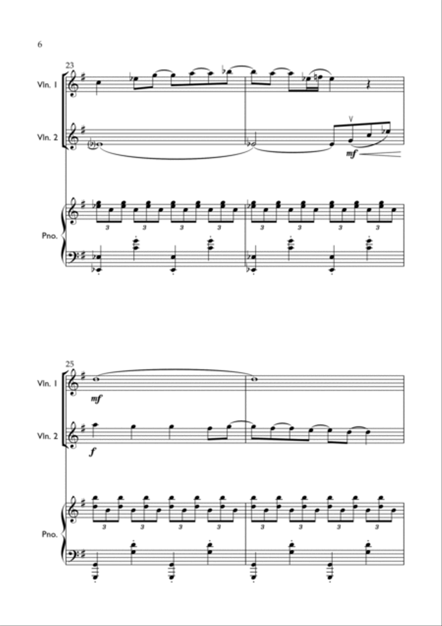 All I Want For Christmas Is You String Duet scores gallery preview page 6