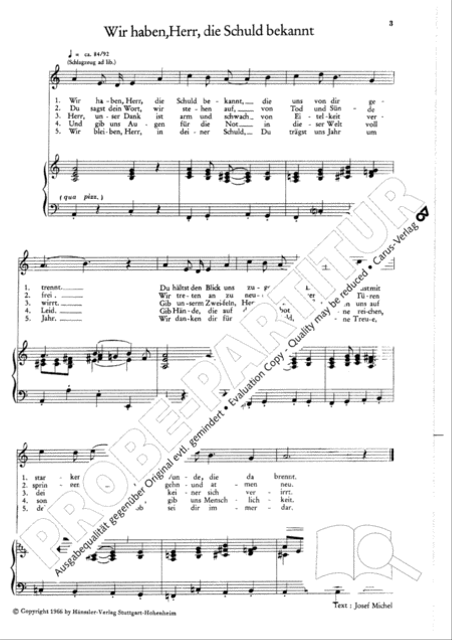 Michel: Neue Lieder fur Jugend und Gemeinde Choir scores gallery preview page 4