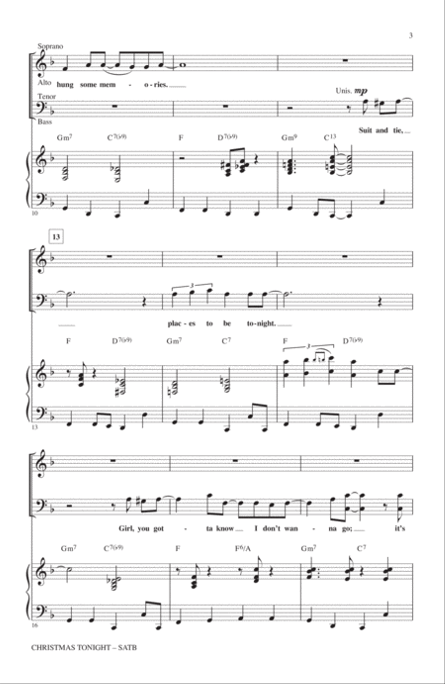 Christmas Tonight 4-Part scores gallery preview page 2