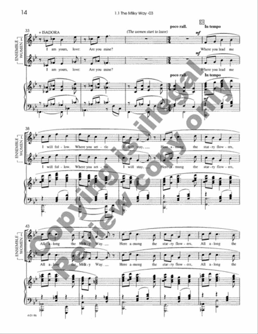 The Dreamers Piano, Vocal scores gallery preview page 21