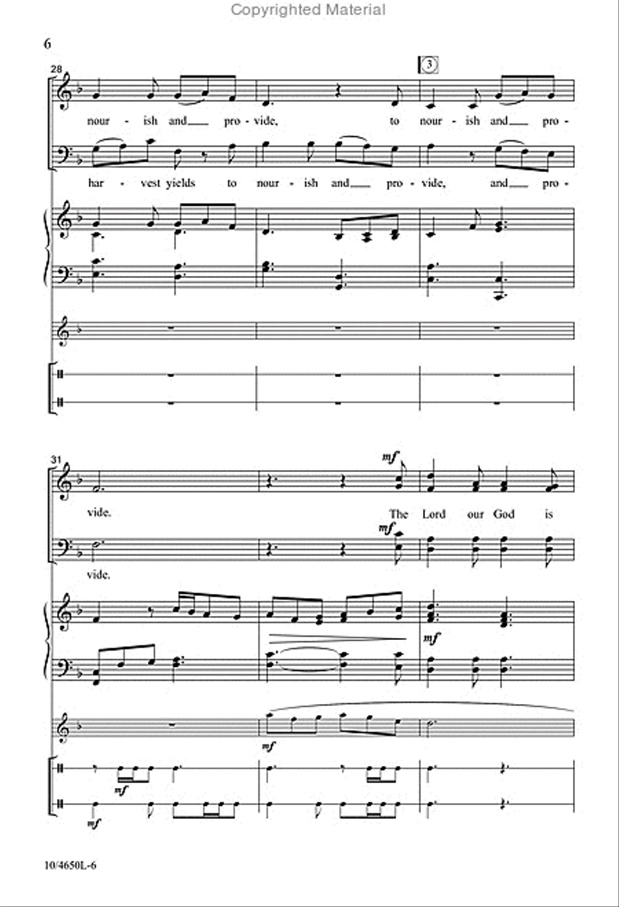 Give Thanks and Sing 4-Part scores gallery preview page 6