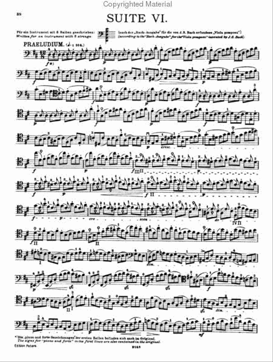 Suites (Sonatas) For Solo Cello Cello Solo scores gallery preview page 4