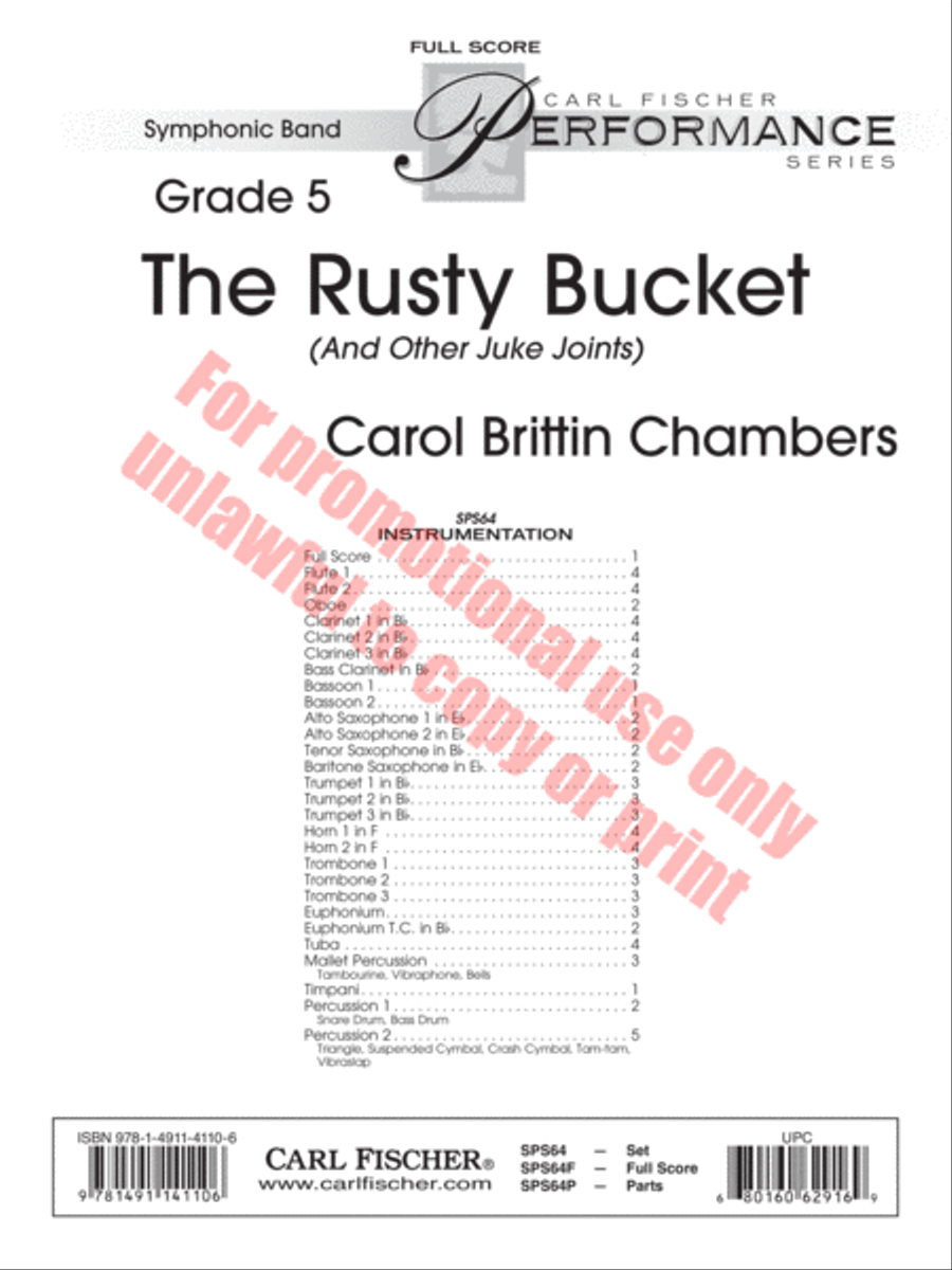 The Rusty Bucket Concert Band scores gallery preview page 2