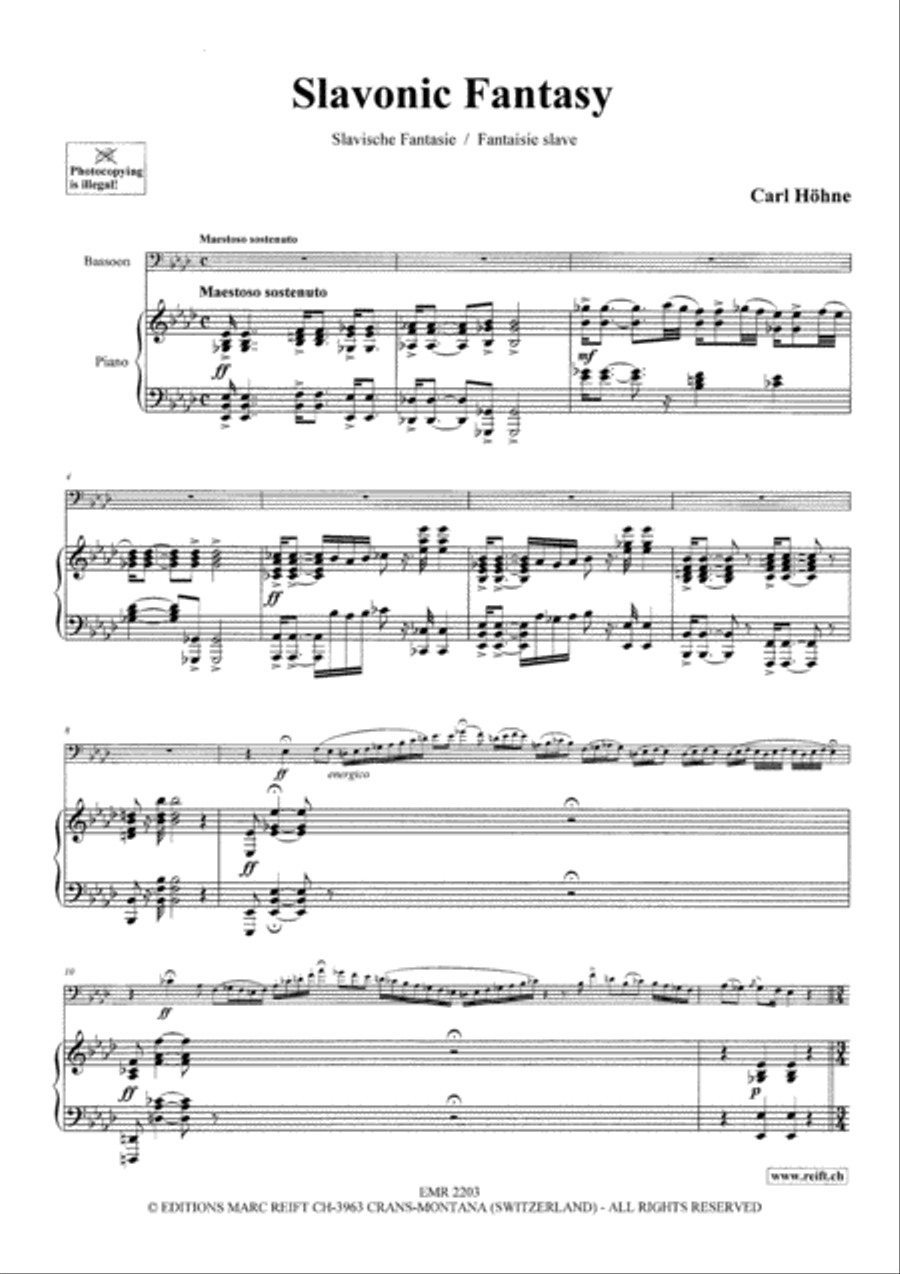 Slavonic Fantasy Slavonic Fantasy Bassoon Solo scores gallery preview page 4