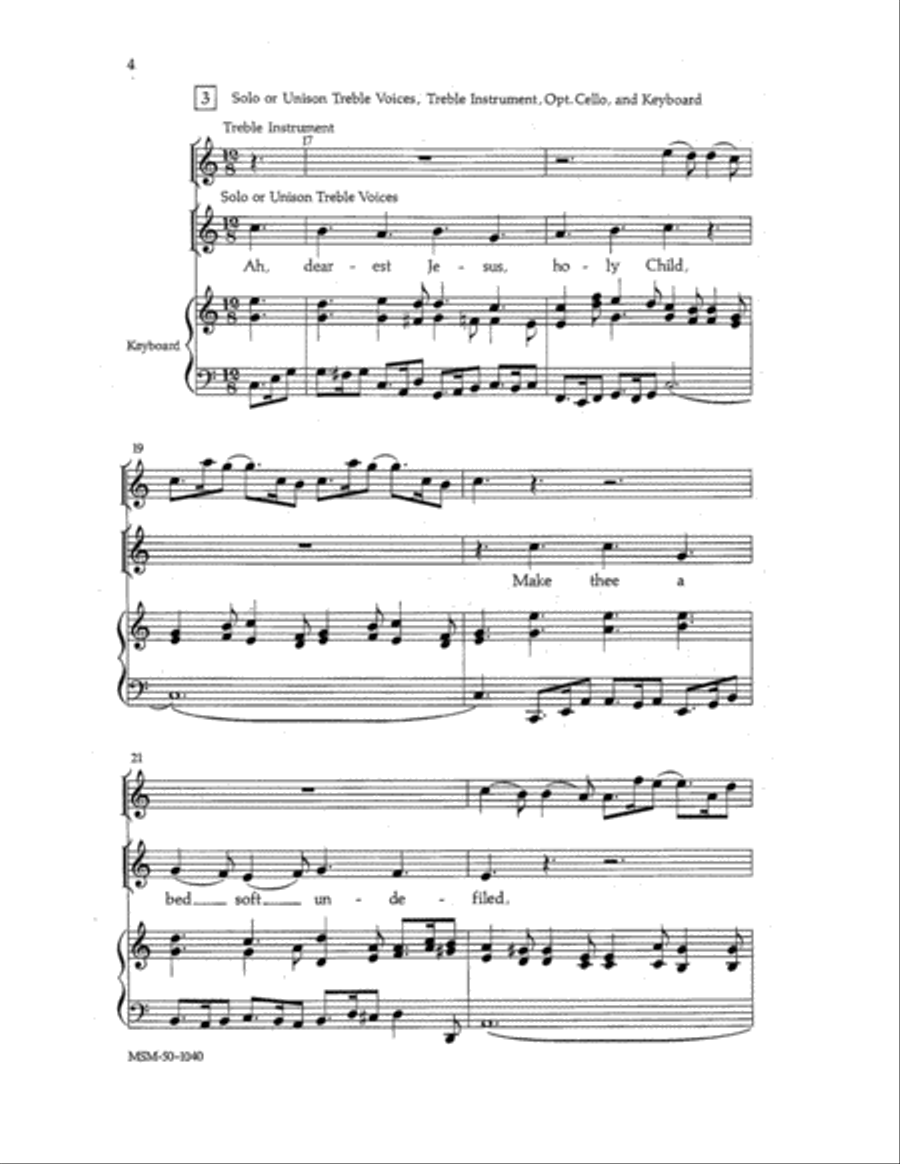 From Heaven Above to Earth I Come 4-Part scores gallery preview page 4