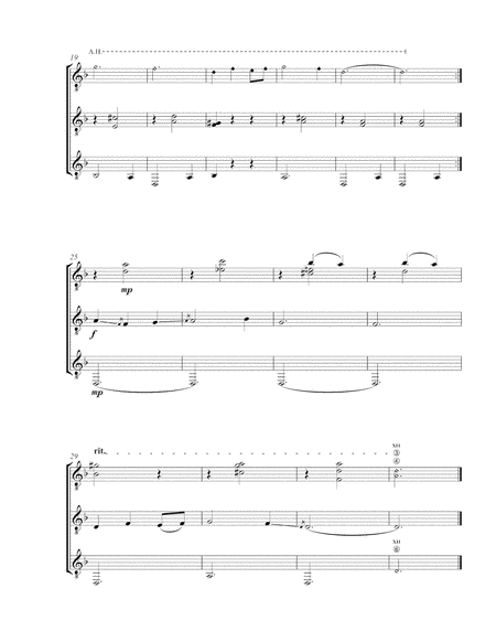 Three Catalan Folk Songs (Guitar Trio) - Score and Parts image number null