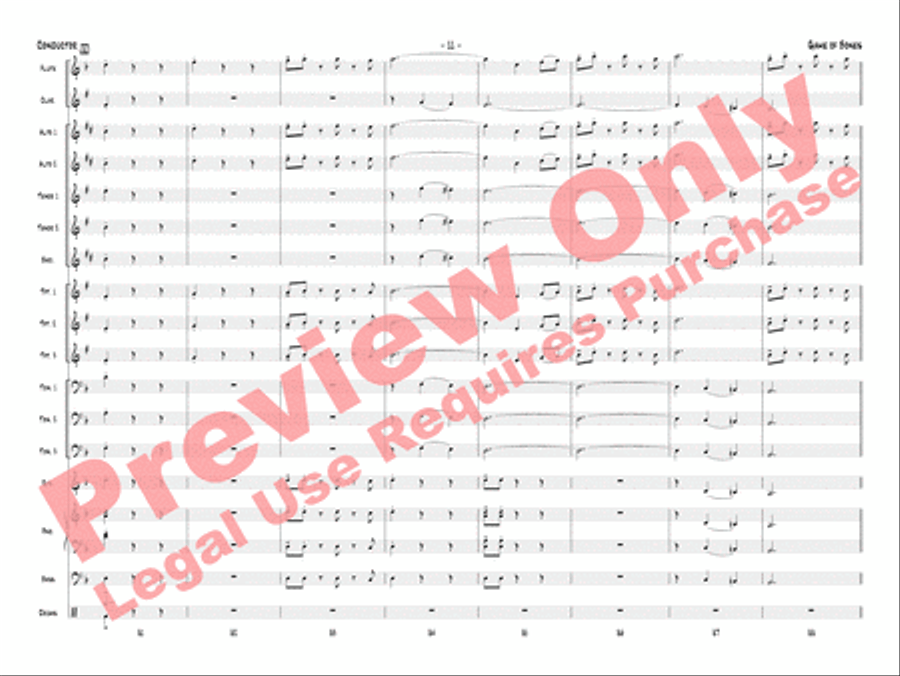 Game of Bones Game of Bones Jazz Ensemble scores gallery preview page 14