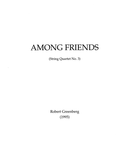 String Quartet No. 3: Among Friends image number null