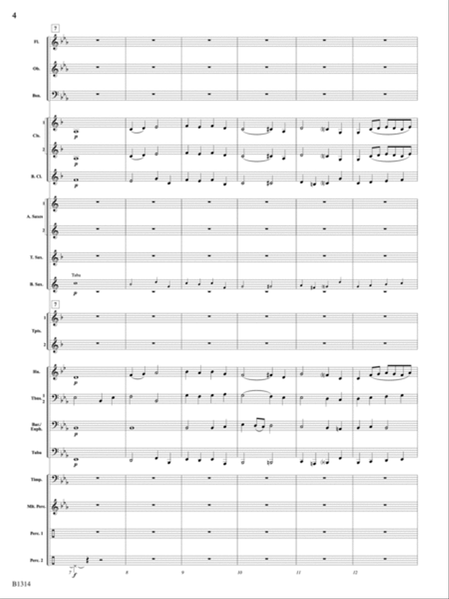 Fantasia on a Christmas Carol: Score Concert Band scores gallery preview page 4