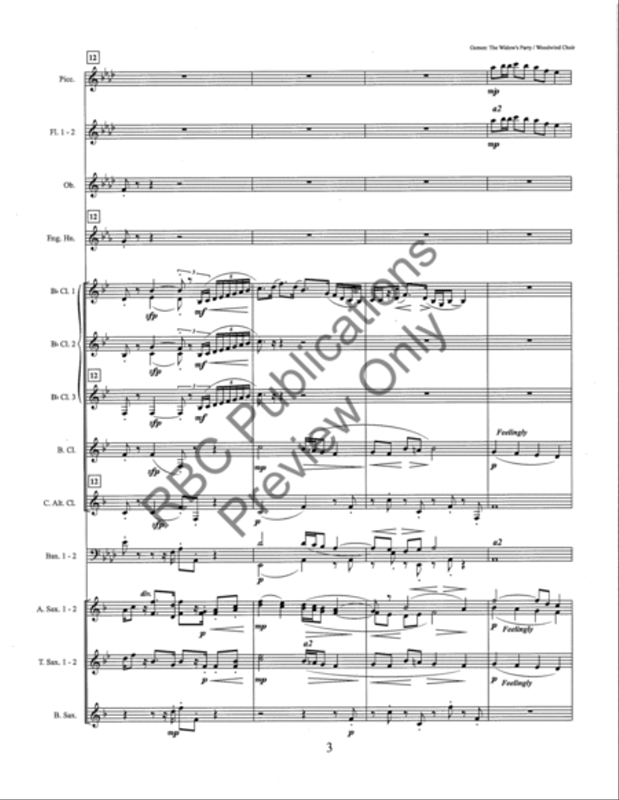 Widow's Party (Score) Widow's Party (Score) Score scores gallery preview page 8