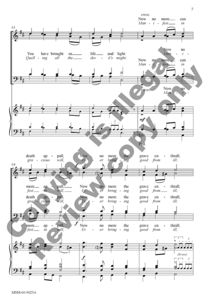 At the Lamb's High Feast We Sing Songs of Thankfulness and Praise (Choral Score) image number null