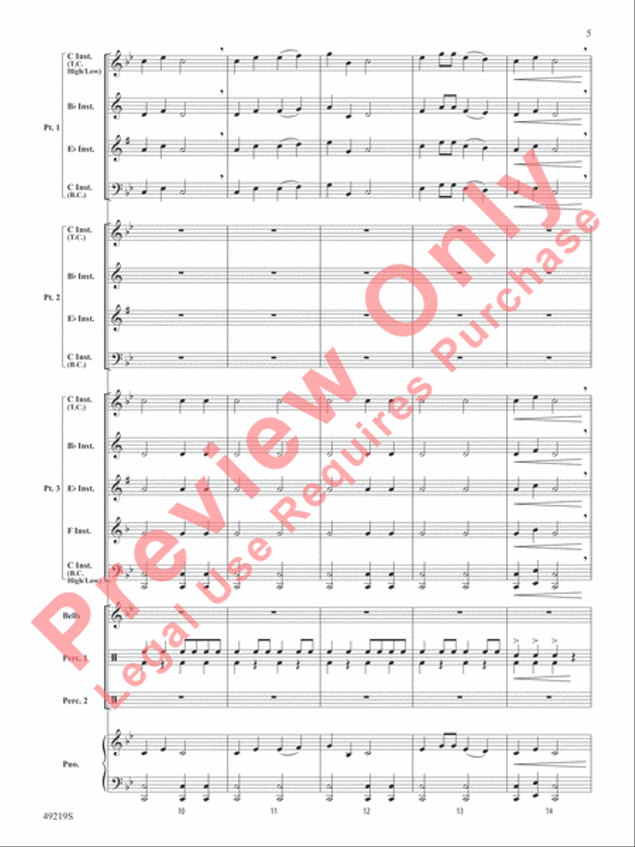 Dragon Dance Concert Band scores gallery preview page 6