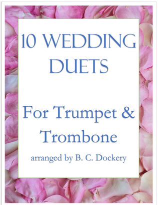 Book cover for 10 Wedding Duets for Trumpet and Trombone
