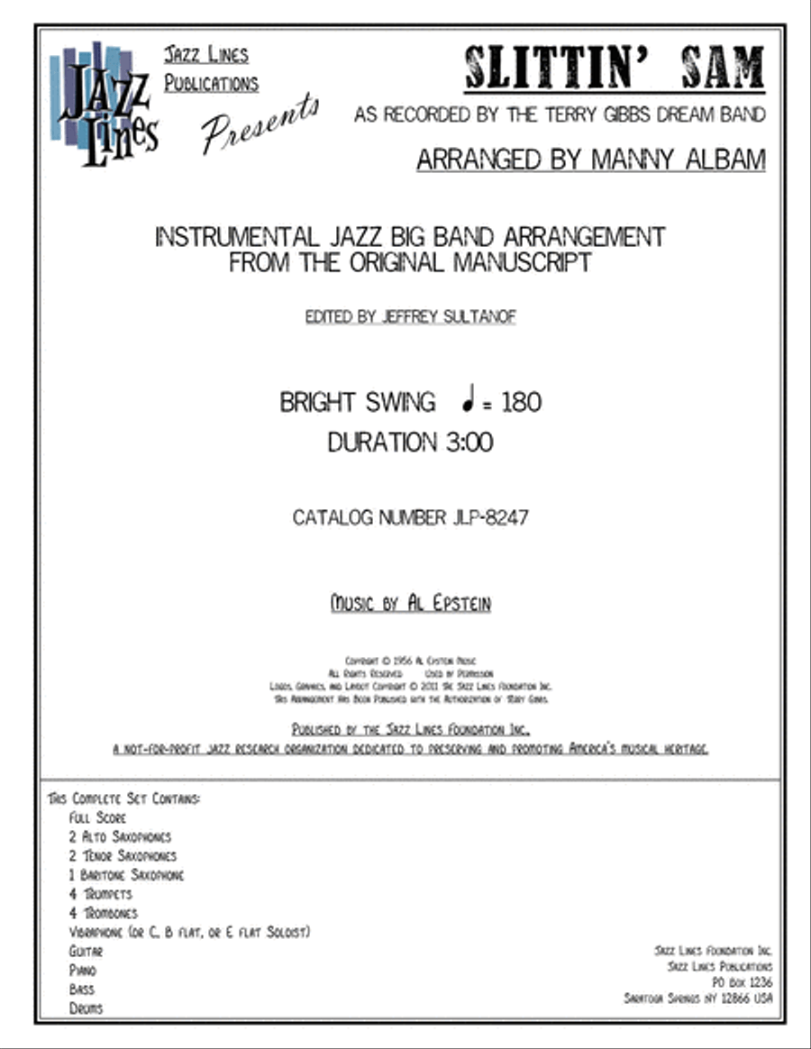 Slittin' Sam (The Shaychet Man) 3-Part scores gallery preview page 1