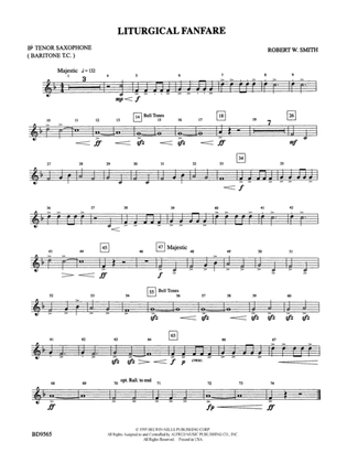 Liturgical Fanfare: B-flat Tenor Saxophone