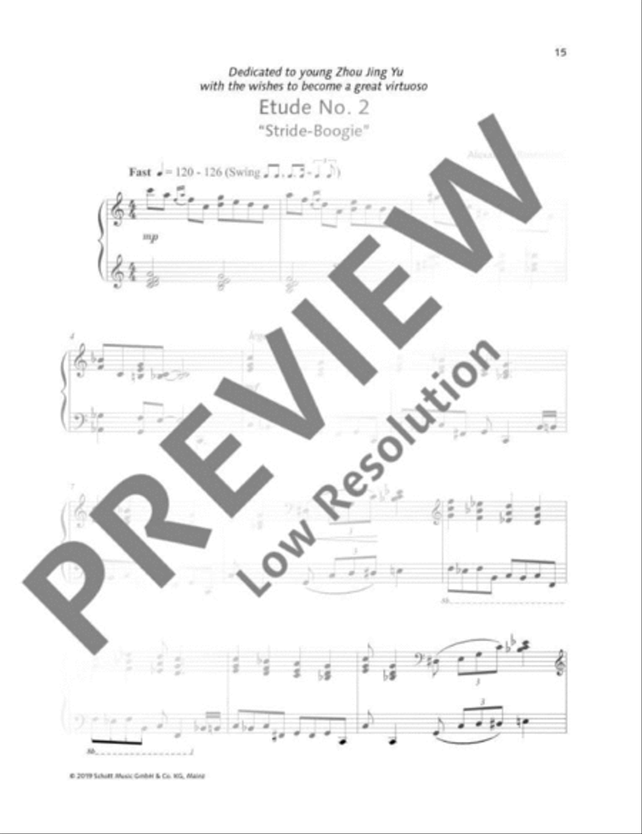 8 Etudes in Jazz Style Piano Method scores gallery preview page 16