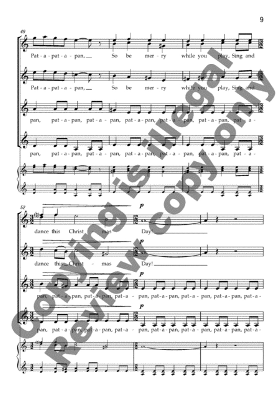 Pat-a-pan SSAA scores gallery preview page 10