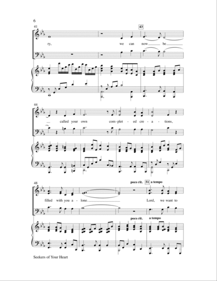 Seekers of Your Heart Seekers of Your Heart Choir scores gallery preview page 6
