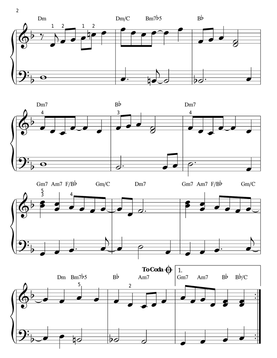 Angela Easy Piano scores gallery preview page 2